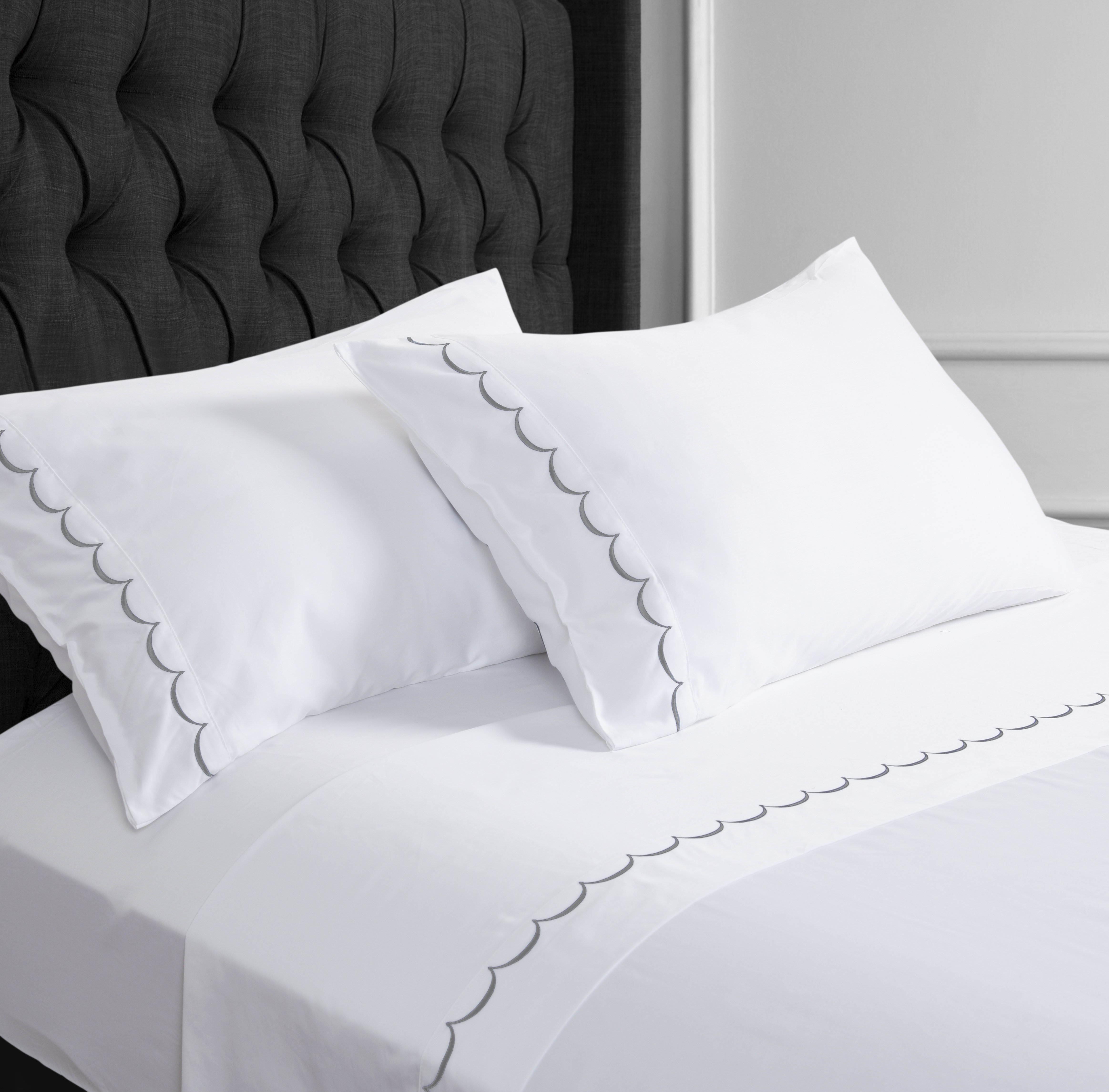 Royal Hotel's Parure de lit 3 pièces 600 fils au pouce carré, 100 % coton, satin uni, poche profonde